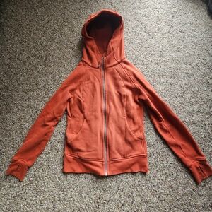 Lululemon Athletica Vibrant Orange Hoodie Jacket